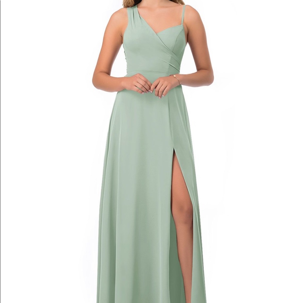 Azazie Destiny Bridesmaid Dress in Agave